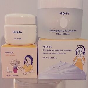 Midha Rice Brightening Mask 100 ml and Cream 50 ml Set of 2!
